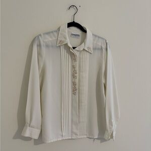 Alfred Dunner Classic White Blouse